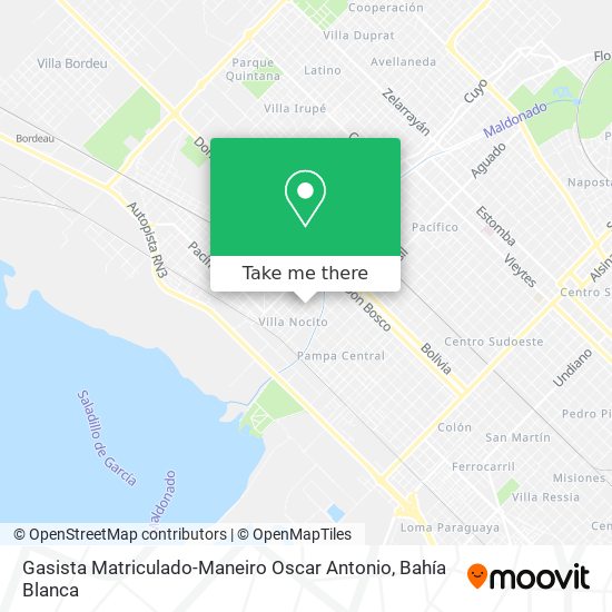 Gasista Matriculado-Maneiro Oscar Antonio map