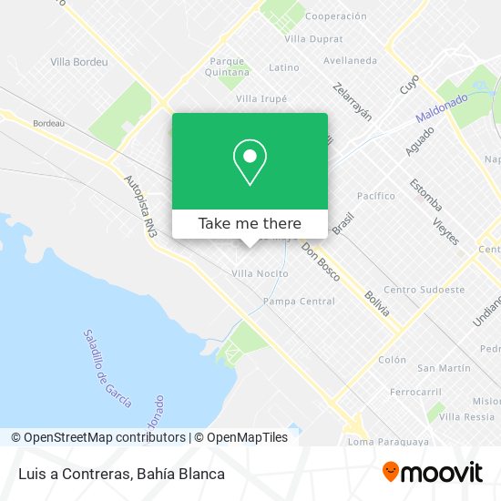 Luis a Contreras map