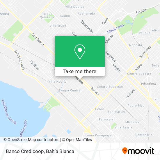 Mapa de Banco Credicoop