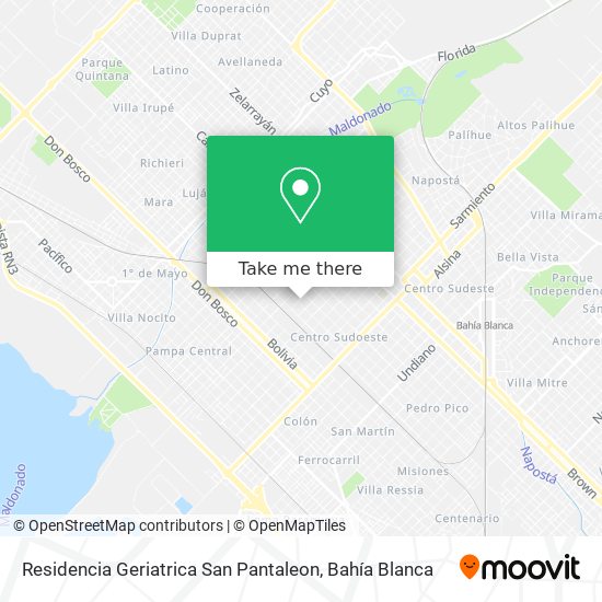 Mapa de Residencia Geriatrica San Pantaleon