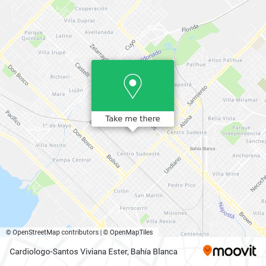 Mapa de Cardiologo-Santos Viviana Ester