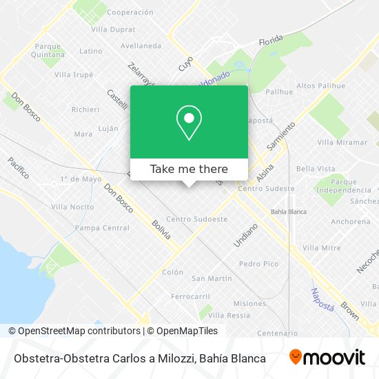 Mapa de Obstetra-Obstetra Carlos a Milozzi