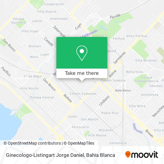 Mapa de Ginecologo-Listingart Jorge Daniel