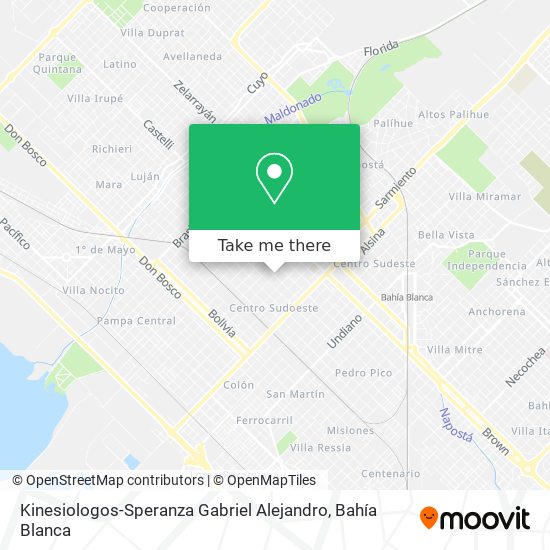 Kinesiologos-Speranza Gabriel Alejandro map