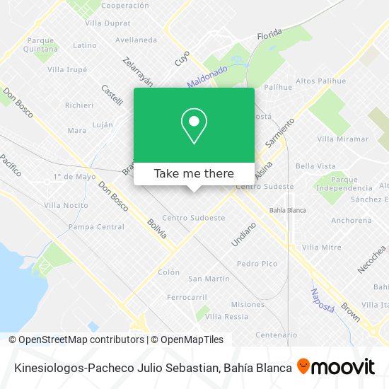 Kinesiologos-Pacheco Julio Sebastian map