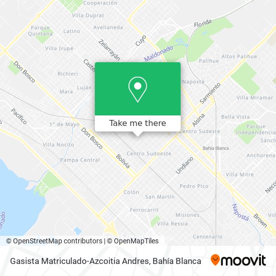 Mapa de Gasista Matriculado-Azcoitia Andres