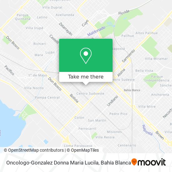 Mapa de Oncologo-Gonzalez Donna Maria Lucila