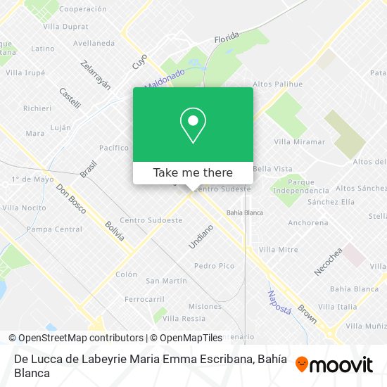 De Lucca de Labeyrie Maria Emma Escribana map