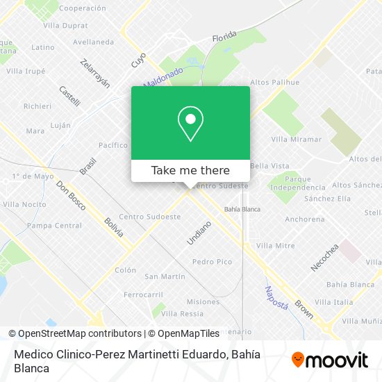 Medico Clinico-Perez Martinetti Eduardo map