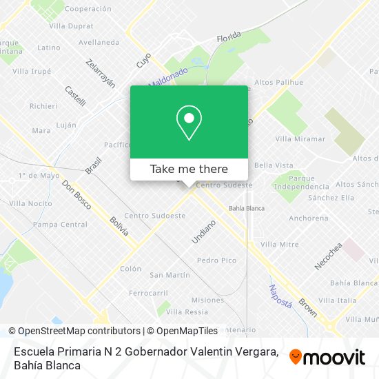 Mapa de Escuela Primaria N 2 Gobernador Valentin Vergara