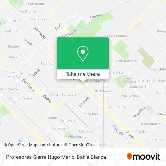 Profesores-Sierra Hugo Mario map