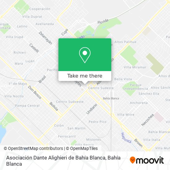 Asociación Dante Alighieri de Bahía Blanca map