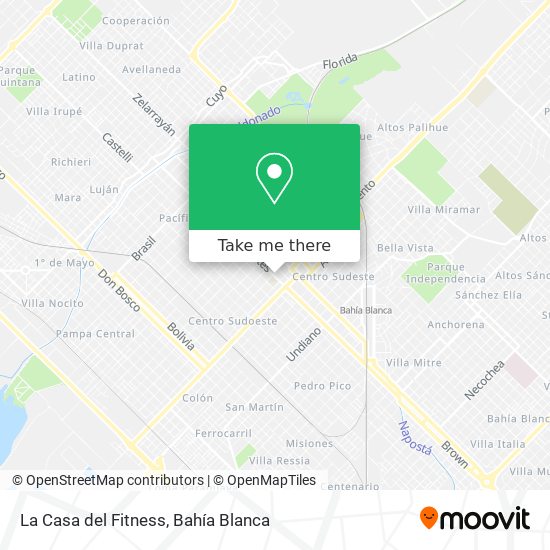 Mapa de La Casa del Fitness