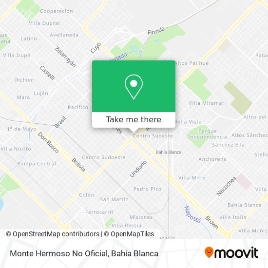 Mapa de Monte Hermoso No Oficial