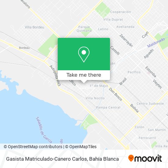 Gasista Matriculado-Canero Carlos map