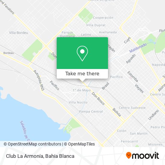 Club La Armonía map