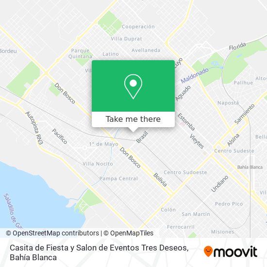 Casita de Fiesta y Salon de Eventos Tres Deseos map