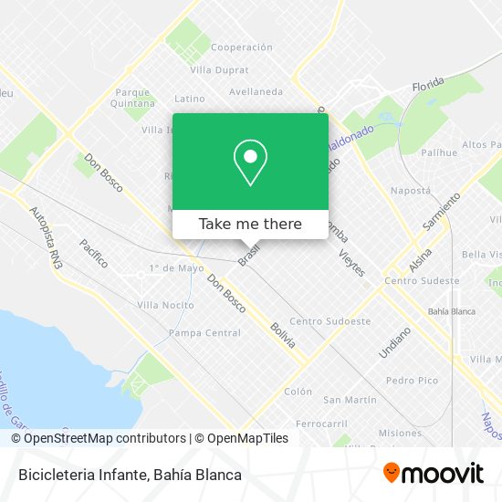Bicicleteria Infante map