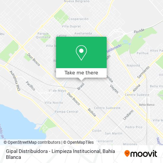 Mapa de Gipal Distribuidora - Limpieza Institucional