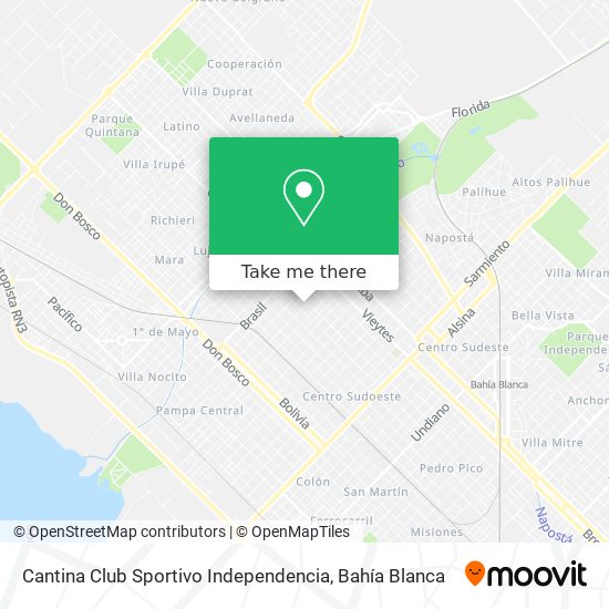 Cantina Club Sportivo Independencia map