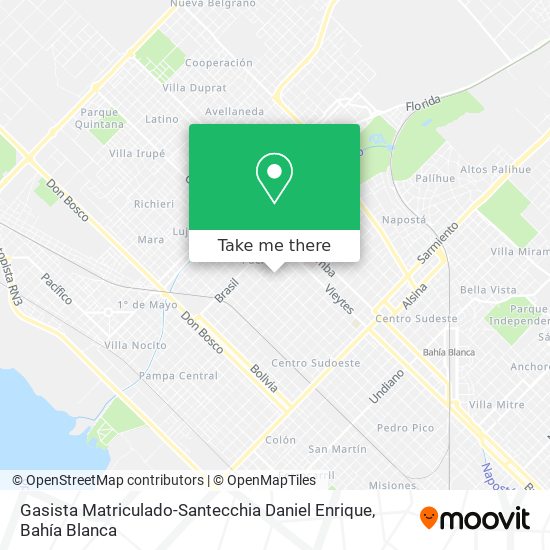 Mapa de Gasista Matriculado-Santecchia Daniel Enrique