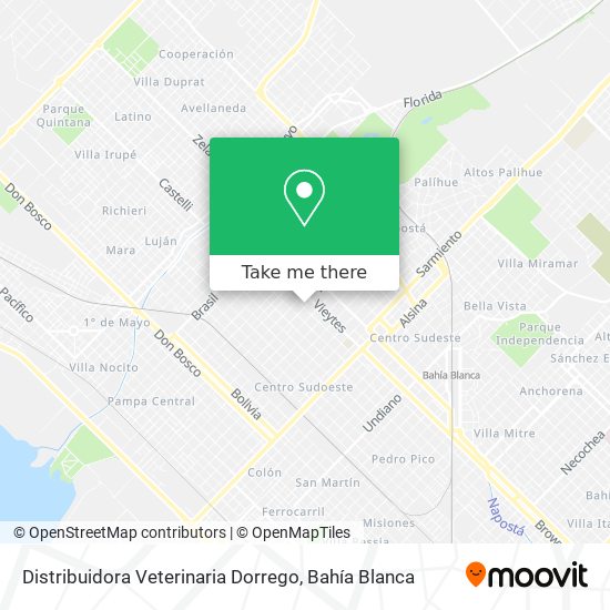 Mapa de Distribuidora Veterinaria Dorrego