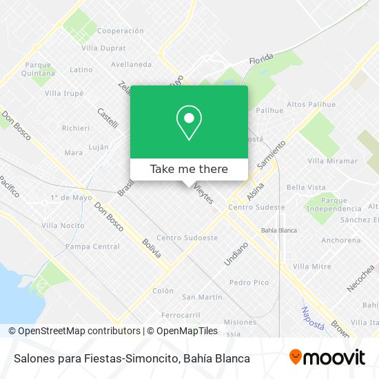 Salones para Fiestas-Simoncito map