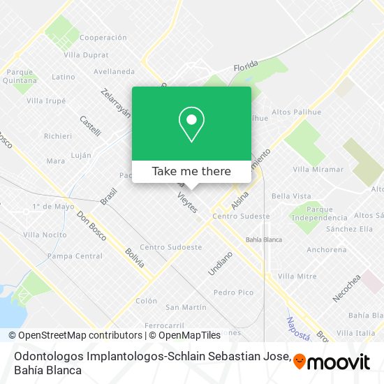 Mapa de Odontologos Implantologos-Schlain Sebastian Jose