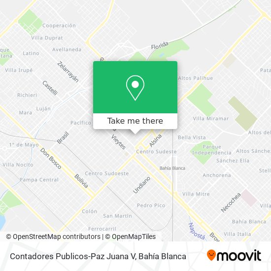 Contadores Publicos-Paz Juana V map