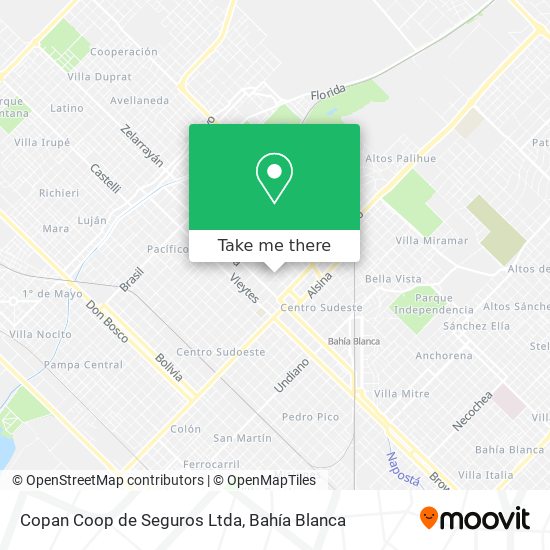 Mapa de Copan Coop de Seguros Ltda