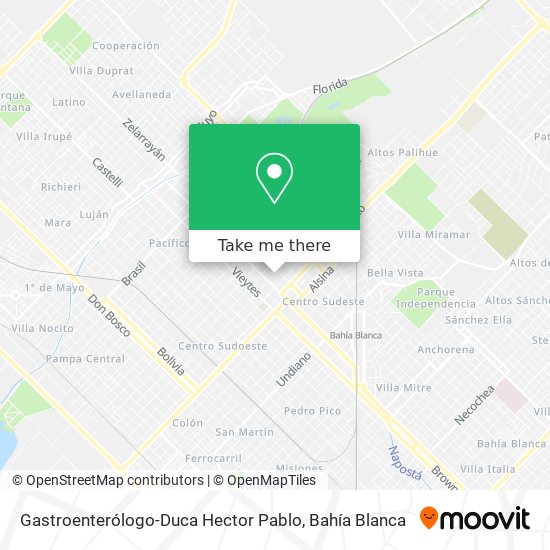 Mapa de Gastroenterólogo-Duca Hector Pablo