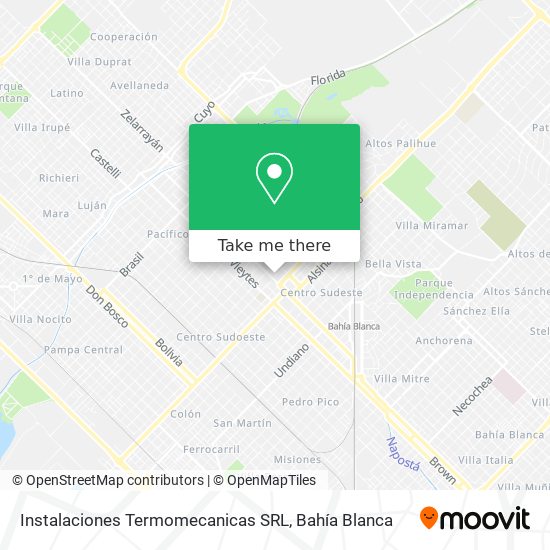 Mapa de Instalaciones Termomecanicas SRL