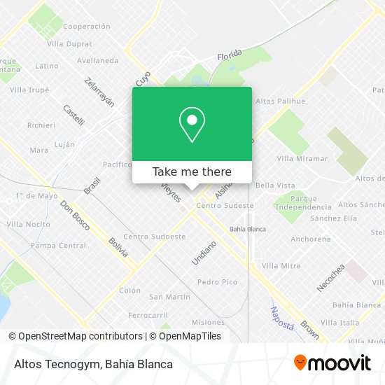 Mapa de Altos Tecnogym