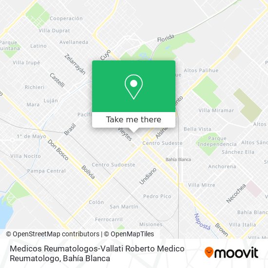 Medicos Reumatologos-Vallati Roberto Medico Reumatologo map