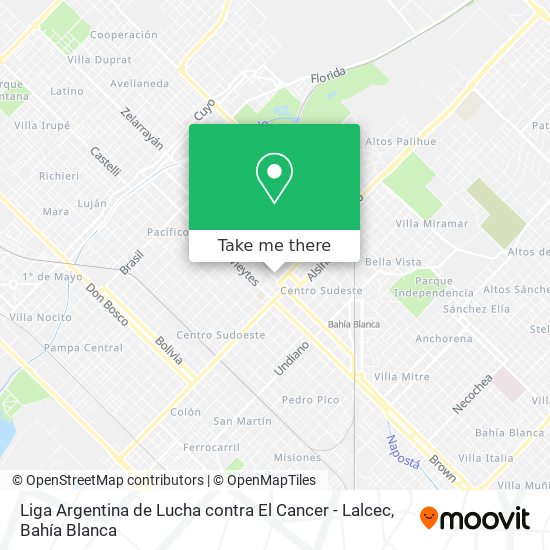 Liga Argentina de Lucha contra El Cancer - Lalcec map