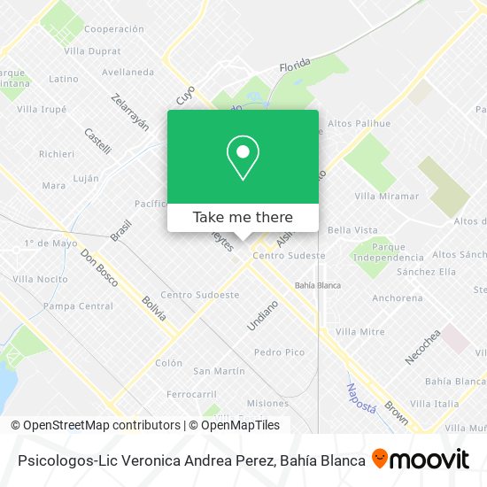 Psicologos-Lic Veronica Andrea Perez map