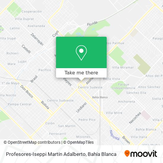 Profesores-Iseppi Martín Adalberto map