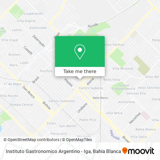 Mapa de Instituto Gastronomico Argentino - Iga
