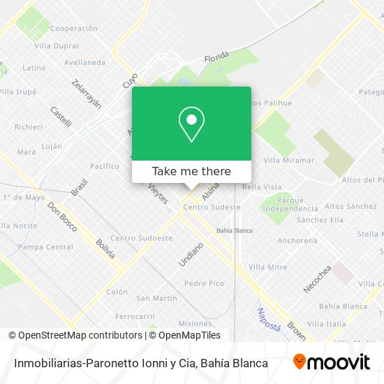 Mapa de Inmobiliarias-Paronetto Ionni y Cia