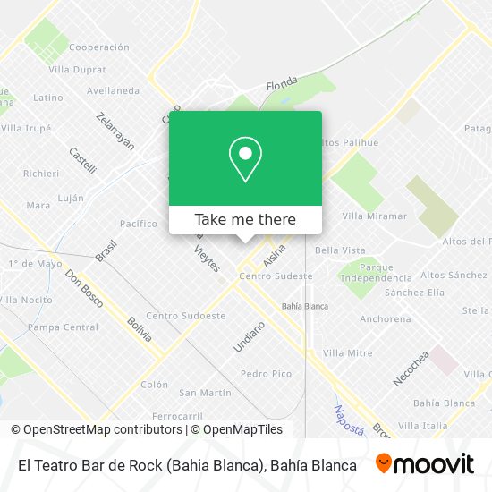 Mapa de El Teatro Bar de Rock (Bahia Blanca)