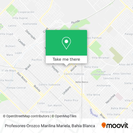 Profesores-Orozco Marilina Mariela map