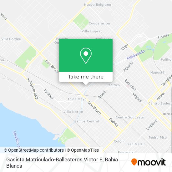 Mapa de Gasista Matriculado-Ballesteros Victor E