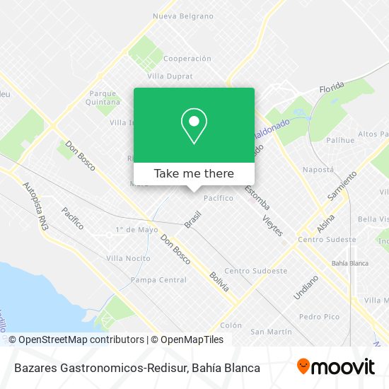 Bazares Gastronomicos-Redisur map