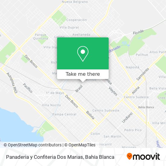 Mapa de Panaderia y Confiteria Dos Marias