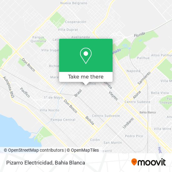 Mapa de Pizarro Electricidad