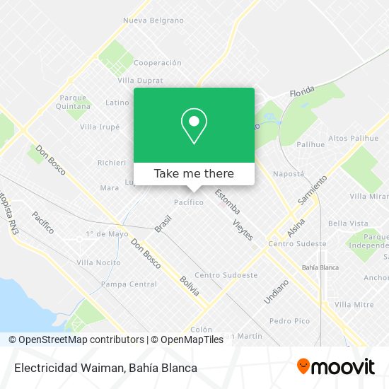 Electricidad Waiman map