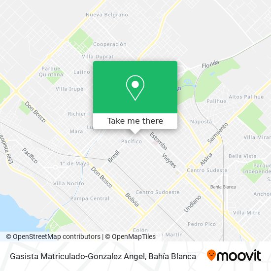 Gasista Matriculado-Gonzalez Angel map