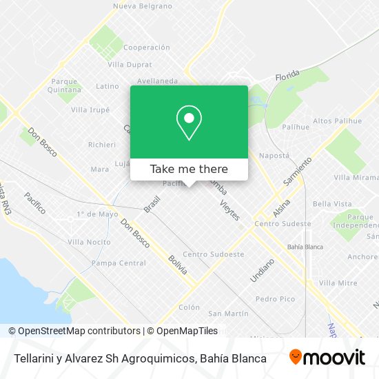 Tellarini y Alvarez Sh Agroquimicos map