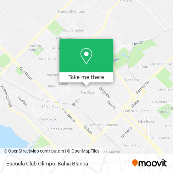 Escuela Club Olimpo map