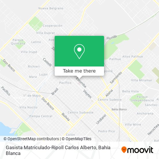 Mapa de Gasista Matriculado-Ripoll Carlos Alberto